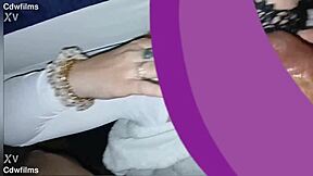 Petite Tatted White Girl Delivers Quick Blowjob Leading to Massive Facial Cumshot from Big Black Cock