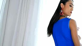 i love giving a creamy blowjob to this tiny asian shemale before bareback anal fucking.