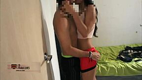 Hijastra lets the cock slide inside during deepthroat and doggystyle without saying anything.