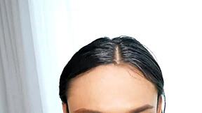 i love giving a creamy blowjob to this tiny asian shemale before bareback anal fucking.