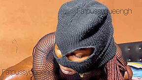 Lonely Ebony Teen Squirts from Rough Doggystyle Fucking by Two Black Men in Torn Clothes