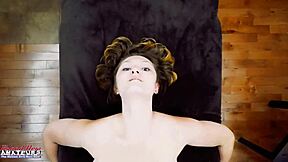 Brunette Teen Nikki P Gives Rimjob And Takes Cock In Wet Pussy And Ass