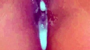 Bold Brazilian babe with natural tits commands guided handjob and dildo blowjob to intense orgasm.