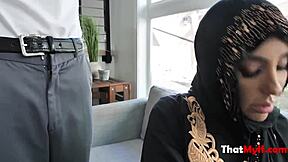 Cock Milf In Hijab Fucks Repairman Hard!