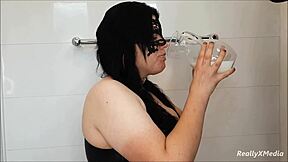 oh fuck, choke me harder while i gag on your cock, says this curvy teen slut kathy during rough deepthroat milk puke face fucking