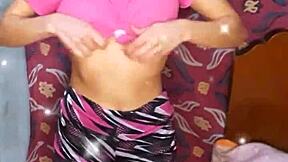 i'm doing my cute petite workout routine before recording this homemade video