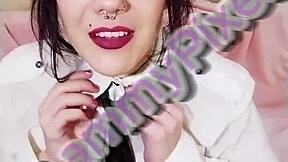 lammy pixel dresses sexy going to school dreaming about sex with cheerleader skirt and stockings for college fun