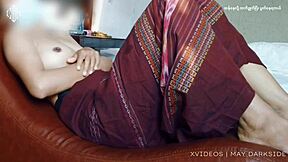 young asian babe in solo session with burmese girl