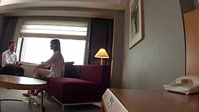 Tall Japanese Student with Big Natural Tits and Small Waist in Skirt for Sexy Photoshoot Audition