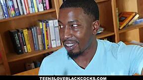 petite blonde teen 18+ takes big black cock from her teacher with cum in mouth finish