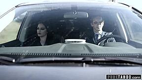 this couple picks up a teen hitchhiker for a wild threesome adventure