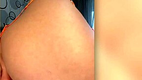 This red-haired student Victoria gives deep swallowing blowjob with ass worshiping and fingering in homemade massage.