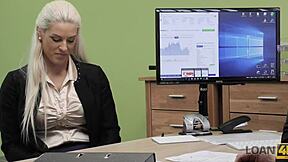 Loan4k negotiating with the lingerie store owner naked 😏