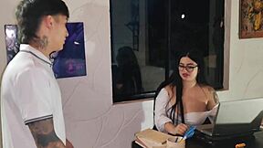 Colombian milf teacher fucks virgin nerd in classroom with big ass and giant tits making him cum fast?