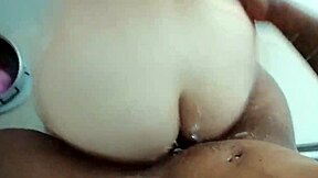 latina girl invites boyfriend to shower leading to her cute ass getting clapped hard