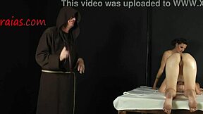 amazing brunette teen gets punished on her smooth ass in garage