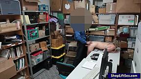 thief in uniform alyssa cole gets caught by police officer