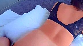 Dominating that most perfect oiled tanned big round ass Latina in bareback anal