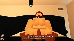 Let's reinforce our friendship with some hot sex while playing Roblox.