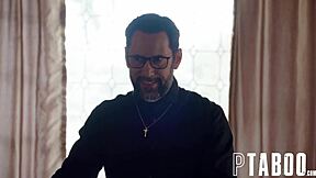 Confession of Desire Belle Penelope Kay Confesses Sexual Desires to Priest Tommy Pistol!