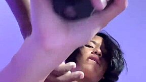 Brunette teen says goodbye to stepbrother with deepthroat and rough sex