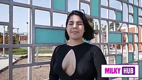 Puta cheats on boyfriend for being late by getting bent over outdoors