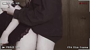 Wtf, skirt and fishnet stockings girl fucks with creampie in elevator