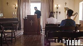 Confession of Desire Belle Penelope Kay Confesses Sexual Desires to Priest Tommy Pistol!