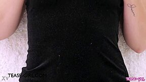 dazzling blonde model teases