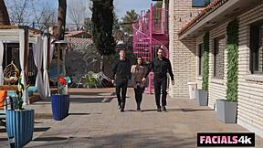 African Teen 18+ Slobbering on Dick with Phat Cock Sucking Lips