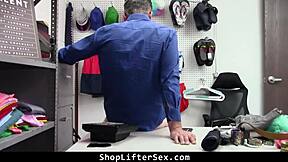 you're getting turned on during this strip search aren't you teen shoplifter?