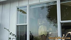 Tattooed teen 18+ babe tribbing her stepmom in close up?