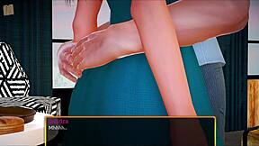 In the ongoing story of My New Family episode 367, a redhead teen engages in family game adventures with new relatives and challenges.