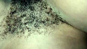 fucking a sexy petite 18+ ebony chic with her hairy wet pussy taking big cock