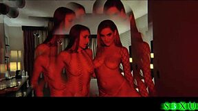 narrative laney grey and blake blossom join brad newman in backstage threesome with big tits blowjob deepthroat and creampie pov action.