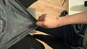 Petite latina teases with wet pussy before quickie fuck by huge cock