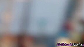 teenage lesbian licking petite blonde babe