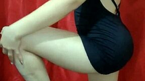 The neighbor slut is super wet without any panties on