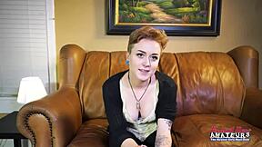 inked petite blonde micah sucks and milks a big hard boner with cum in mouth and facial