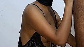 Colombian couple shares homemade video of cute latina with big ass and natural tits. She gives sexy blowjob and extracts cum with her mouth.