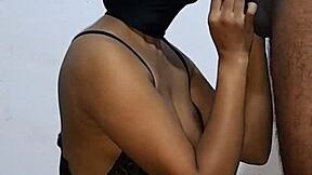 Colombian couple shares homemade video of cute latina with big ass and natural tits. She gives sexy blowjob and extracts cum with her mouth.