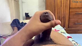 My stepmom jerked me off before school with creampie cum