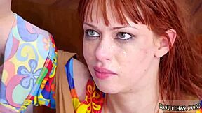 nerd bondage session with hippie asshole focus