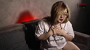 Freirinha Madalena Poses In Exotic Costumes With Pierced Nipples And Stockings During Photoshoot