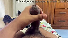 My stepmom jerked me off before school with creampie cum