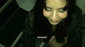 Sexy stepsister begs for ORAL SEX and rides big cock doggystyle until CREAMPIE orgasm. Homemade video shows her skinny body shaking in ecstasy.