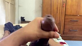 My stepmom jerked me off before school with creampie cum