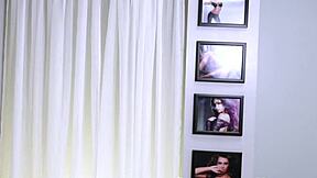 bdsm slut gets bound and interviewed before sucking that big cock roughly in her casting