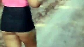 We sneak into an abandoned house for big ass blowjob and teasing crossdressing fun