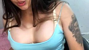 Beautiful teen shows her tits live